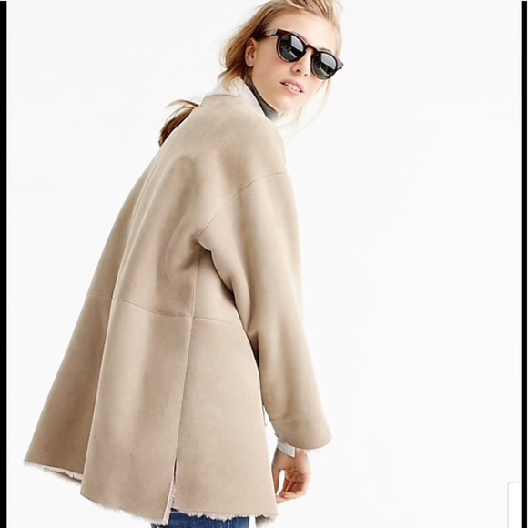 J Crew Collection Shearling Reversible Coat NEW - Picture 5 of 5
